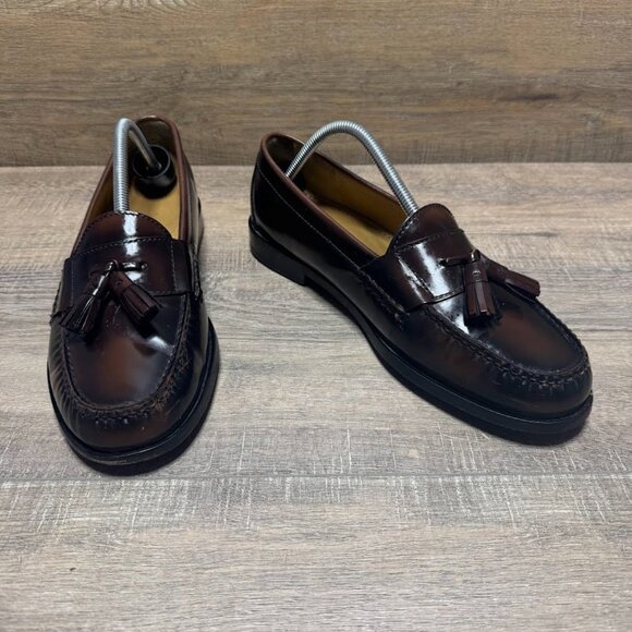 Cole Haan Brown Leather Pinch Tassel Loafers Men's Size 9.5 - Picture 5 of 6